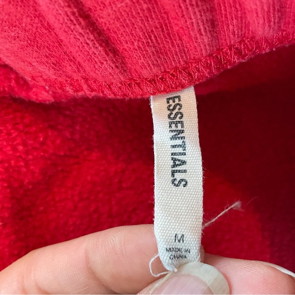 Fear Of God FOG Essentials Red Sweatpants Men’s M Joggers - Picture 12 of 16